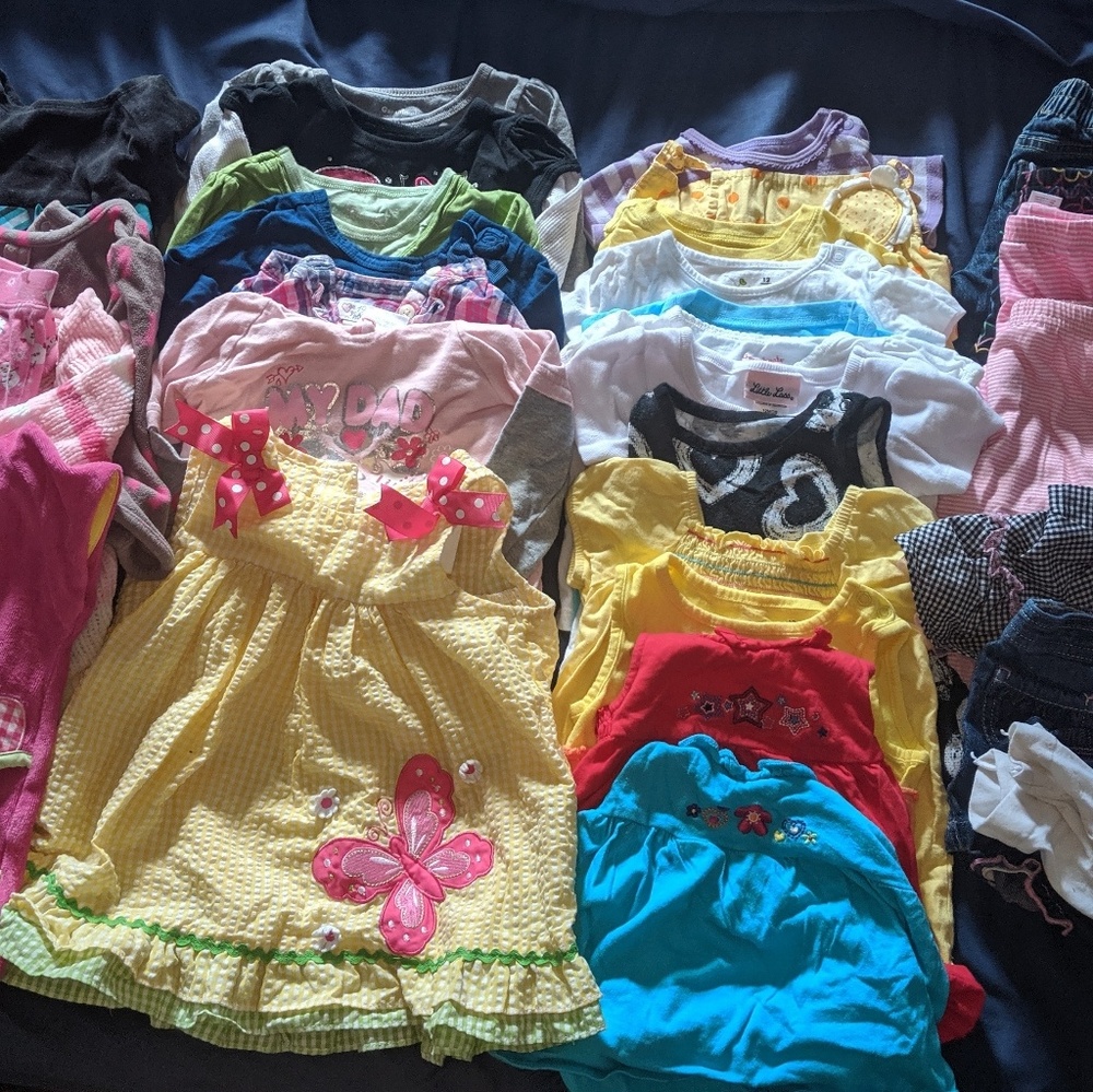 Girls adorable 12m clothing bundle